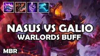 Buffed Warlord's Bloodlust | Infernal Nasus Vs Galio | Season 7