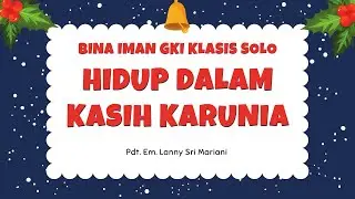 Bina Iman GKI Sangkrah 1 Desember 2025