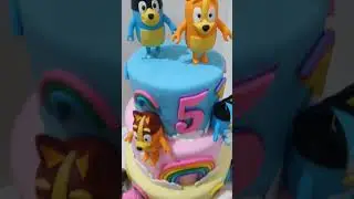 bluey 🐸🦆 themed cake 🎂 #shorts #video #cake #bluey
