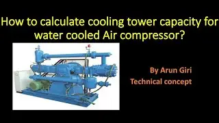 [English] Cooling Tower capacity calculation for water cooled Air compressor