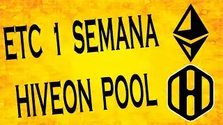 1 Semana Minerando Etherum Classic pela HiveOn Pool