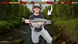 Alaska Boardwalk Lodge Day 02 | I Caught A Giant Salmon🦈