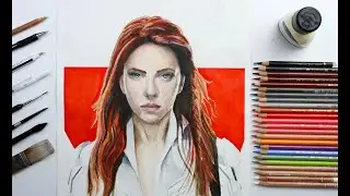 How to Paint Black Widow | How to Draw Black Widow | speedpaint