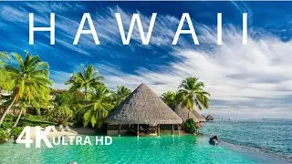 FLYING OVER HAWAII (4K UHD) - Relaxing Music Along With Beautiful Nature Videos (4K Video Ultra HD)