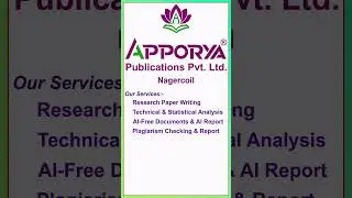 APPORYA Logo Reveal | Research Support & Journal Services | #Shorts