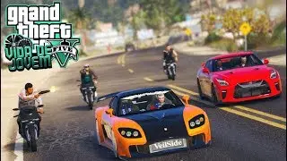 GTA V : VIDA DE JOVEM : PEGUEI A RX7 DO TJ E DEU UMA TRETA MUITO GRANDE : EP. 25