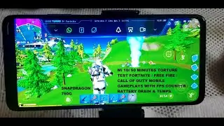 Snapdragon 750G Fortnite, Free Fire, Call Of Duty: мобильные игры на Mi 10i со счётчиком FPS и температурой