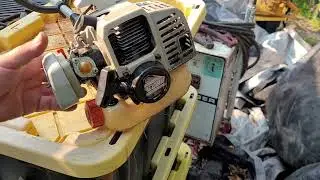 Echo powerhead with weedeater attachment and Stihl BG50 handheld blower test and tune. Ethanol gas X