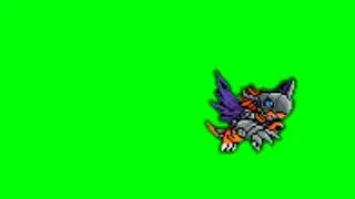 Green screen Metal Greymon (game)