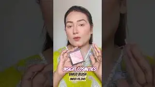 Insight Cosmetics Baked Blush U😱#makeup #blush #review #insightcosmetics #youtubeshorts #shorts