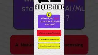 AI Quiz (5/365): NLP #ailearning #quiz #aigpt