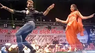 Full Video - खेसारी और सपना के एक साथ स्टेज शो - Khesari Lal Sapna Chaudhri Aankopur Stage Show 2018