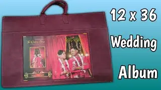 Premium wedding Album || 12x36 Wedding Album || Album || Leather Bage || Ntr High gloss page ||