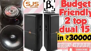 Dj Speaker Beeta1 mb400 v3(400watt)made in india testing clear sound & budget freindly only₹30000