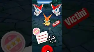 Mythical Catch: Caught Victini in Pok&eacute;mon GO! #pokemon #pokemongo #victini #shorts