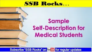 Sample Self-Description for Medical Students: Ace SSB Interviews