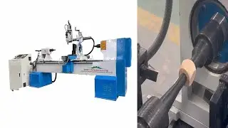 Factory Price 4 Axis CNC Wood Turning Lathe Carving Machine