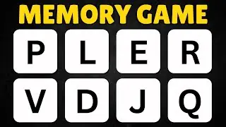 Test Your Memory Skills! Letter Challenge 📚