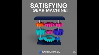 How to Make a Satisfying 3D Gear Machine in Blender! 🛠️ | Step-by-Step Tutorial