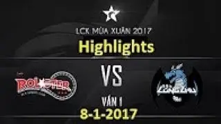 KT vs LZ Highlights [LCK M&ugrave;a H&egrave; 2017] [Game1] (1-8-2017)