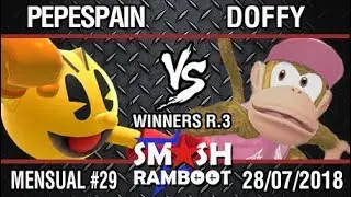 [SmashxRamboot #29] PEPESPAIN (Pac-Man) Vs. Doffy (Diddy Kong) - Winners R.3