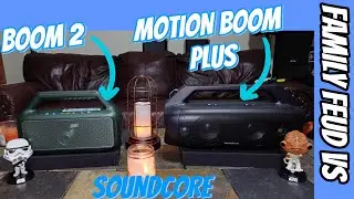 New! Soundcore Boom 2 vs Motion Boom Plus 😠 A Family Feud! Can the 2 match the + ? Default EQ, Bass^