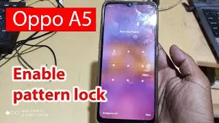 How to set pattern lock in oppo A5 2020