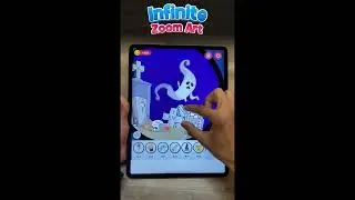 Zooming to vampire house in Infinite Zoom Art #art #zoom #shorts