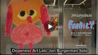 Jon Burgerman Solo Art Exhibition #dopenessartlab #jonburgerman #family