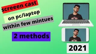 how to cast mobile screen to PC / laptop || screen mirroring to windows || 2 simple methods ||