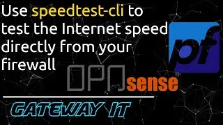 speedtest-cli - run the internet speed test directly from your OPNSense/pfSense/VyOS/IPFire/Untangle