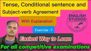 English Studios is live Exercise of tense conditional sentence and sub- verb agreement)#education 