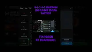 4-1-2-1-2 Narrow manager mode tactics🔥‼️ #fcmobile25 #fc25mobile #fcmobile #managermode #tactics