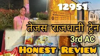 Tejas Rajdhani train 12951 3rd AC | honest Food review #food #train #rajdhaniexpress #foodreview