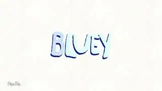 Bluey Logo history