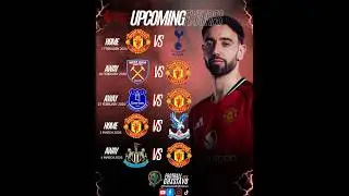 Upcoming fixtures Manchester United in the premier league