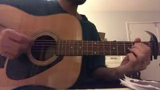 day 99 - guitar (STRING CHANGE WOOHOO, the E is using an A string rn&hellip;)
