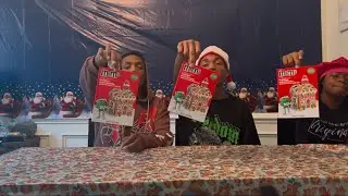 Creating M&M GingerBread Houses for [Vlogmas day 10😱] 🎄🎅🏽