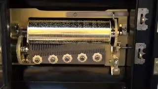 Petite Buffet Style Antique Music Box: Dawkins, c. 1885