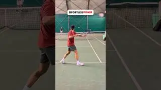 Effortless Tennis Forehand Power. #tennis #tennisforehand #forehand #tennisshorts