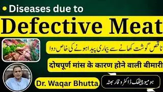 Side effects of eating defective MEAT / Naqas gosht ناقص گوشت दोषपूर्ण मांस खाना Homeo treatment