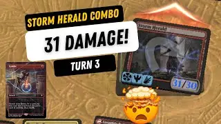 Storm Herald Combo in Historic ft. Gamble!  Attack for 30+ damage on turn 3!
