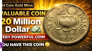 1970 India 20 Paise Coin Value 💰 | This Old Coin Is Worth $20 Today!
