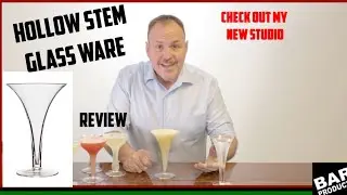 Cheryl Charming's old fashioned Martini and Coupe glasses made with a hollow stem.