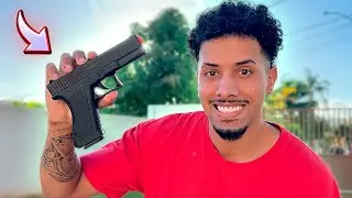 COMPREI UMA PISTOLA AIRSOFT NA SHOPEE E ME SURPREENDI