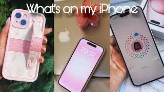 What’s on my iPhone 15 + SHEIN iPhone case haul #iphone15 #whatsonmyphone #pinkiphone #sheinhaul