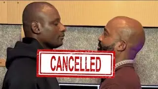 POLICE CANCEL JUSTO AND QUINCY FIGHT OVER 