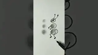 Super easy trick #ants dancing #Learning art #shorts