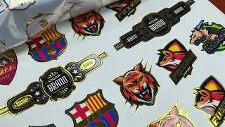 SinoColor Newest Solution of Gold Foil UV DTF Film Sticker Printing