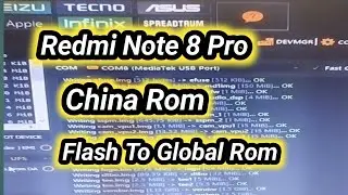 Redmi Note 8 Pro China Rom Flash to Global Rom / Redmi note 8 pro Flash software By Unlocktool